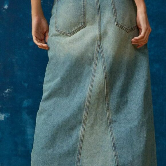 BDG Urban Outfitters Mandi A-Line Denim Maxi Skirt Size XS - Picture 3 of 16